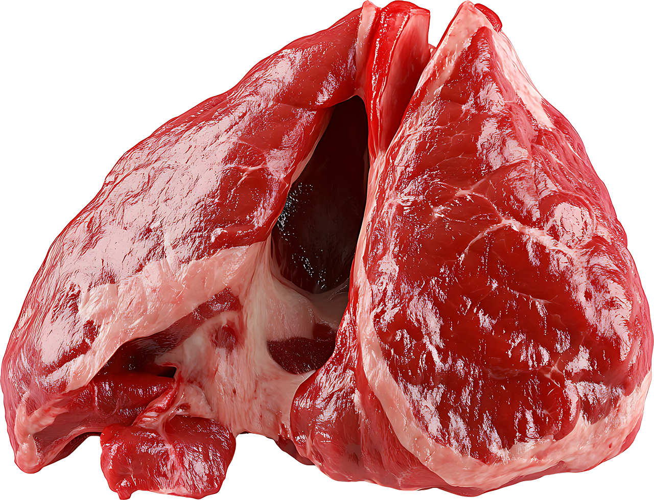 Bovine lung ingredient illustration